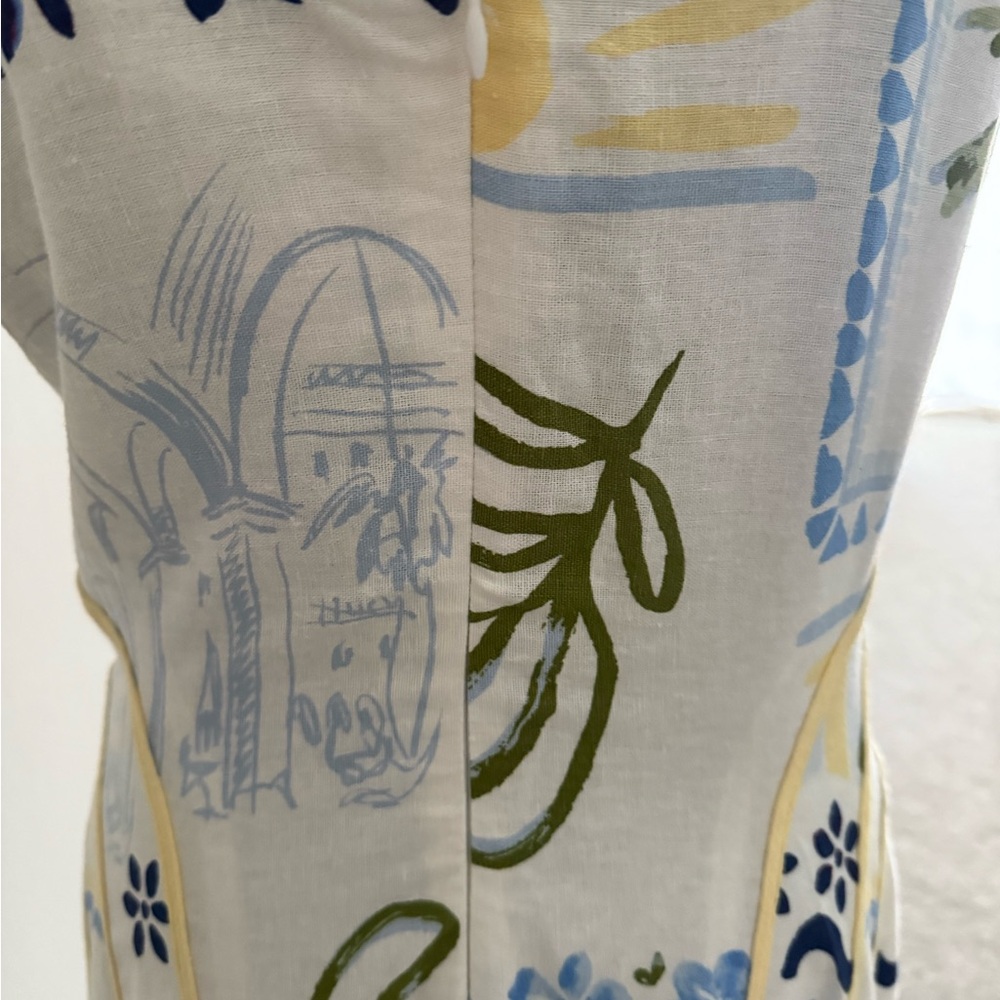 Caroline Constas Womens Print Dress Size Medium - Picture 7 of 8